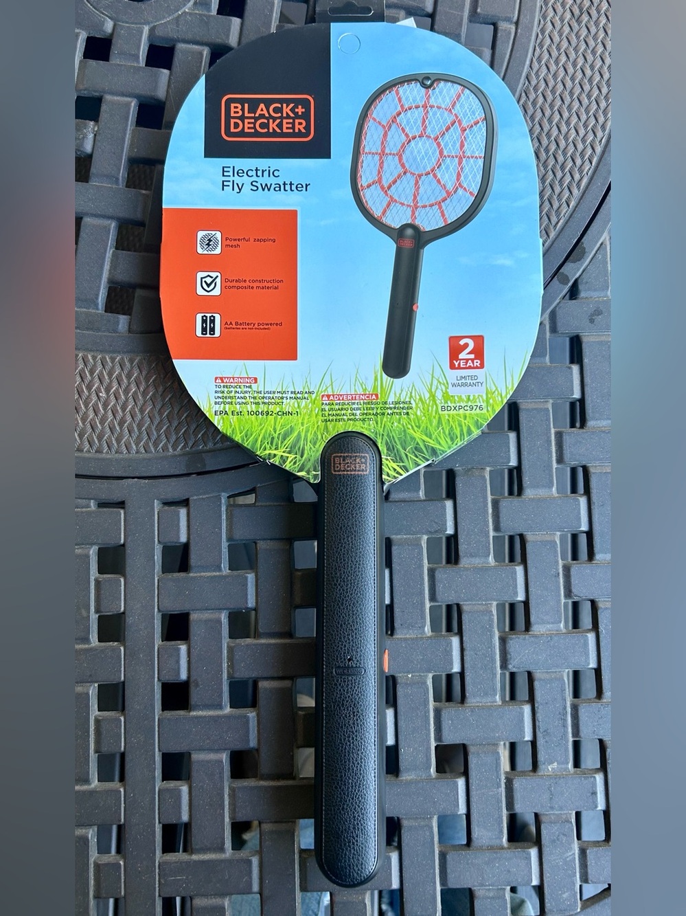 Black & Decker Electric Fly Swatter - Black/Orange